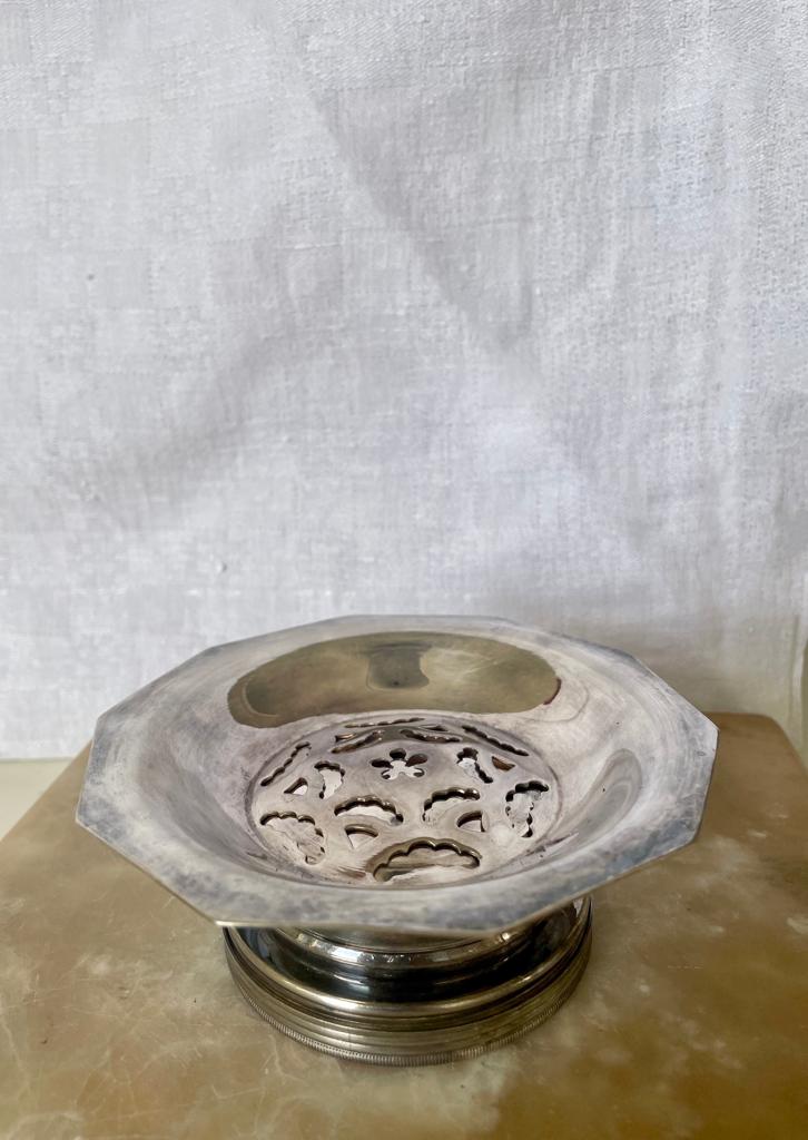 Vintage French Silver Plated Butter Dish