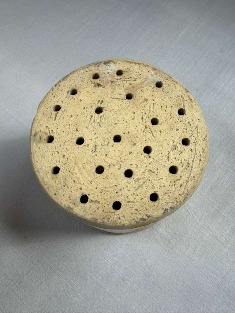 French Stoneware Faisselle Cheese Mold Draining Pottery - Collector & Curator