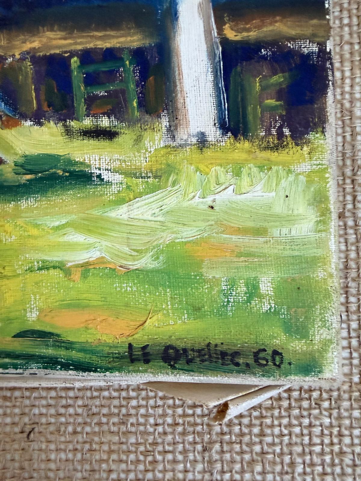 Course Hippique: Original French Oil on Canvas - Collector & Curator