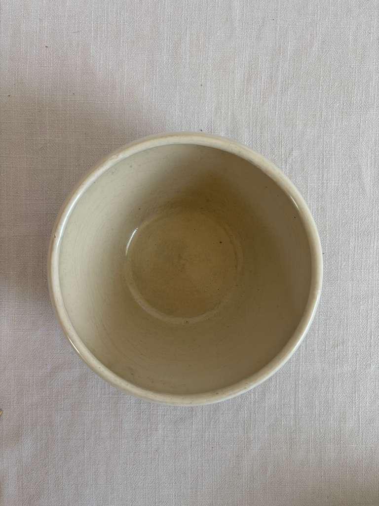 Vintage French Digoin Stoneware Mixing Bowl - Collector & Curator
