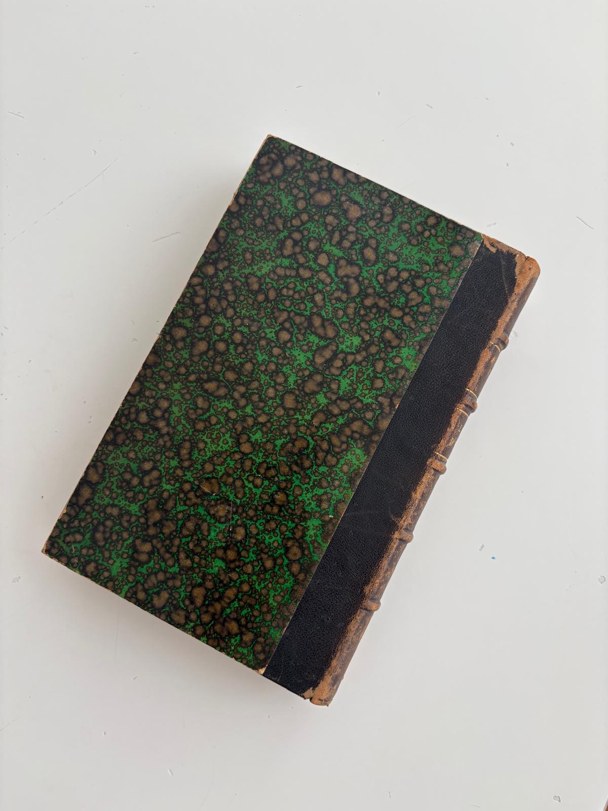 Antique French Book L'Automne d'une Femme, Marcel Prévost, Leather Spine