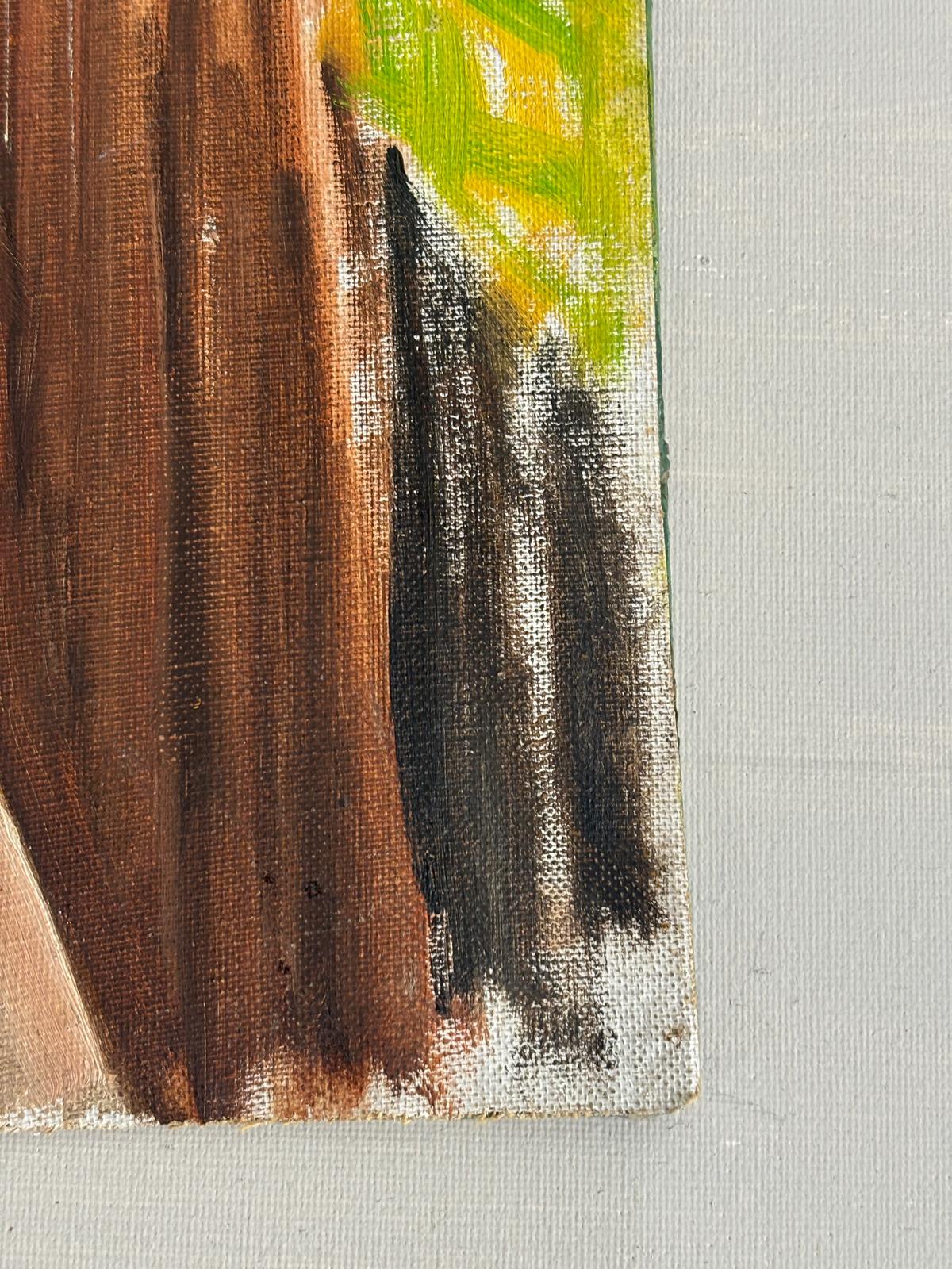 Vintage Double Sided Oil Painting Female Nude and Portrait Study