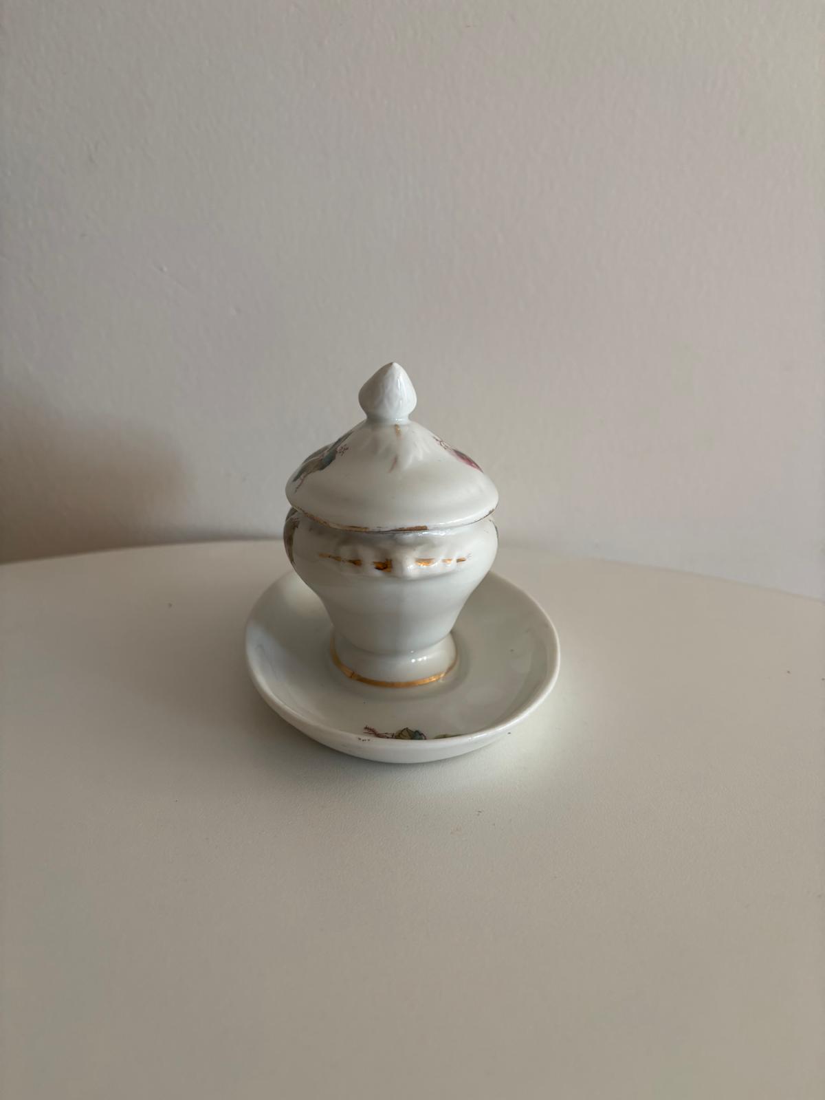 French Hand-Carved Wooden Dough Bowl & French Moutardière - Collector & Curator