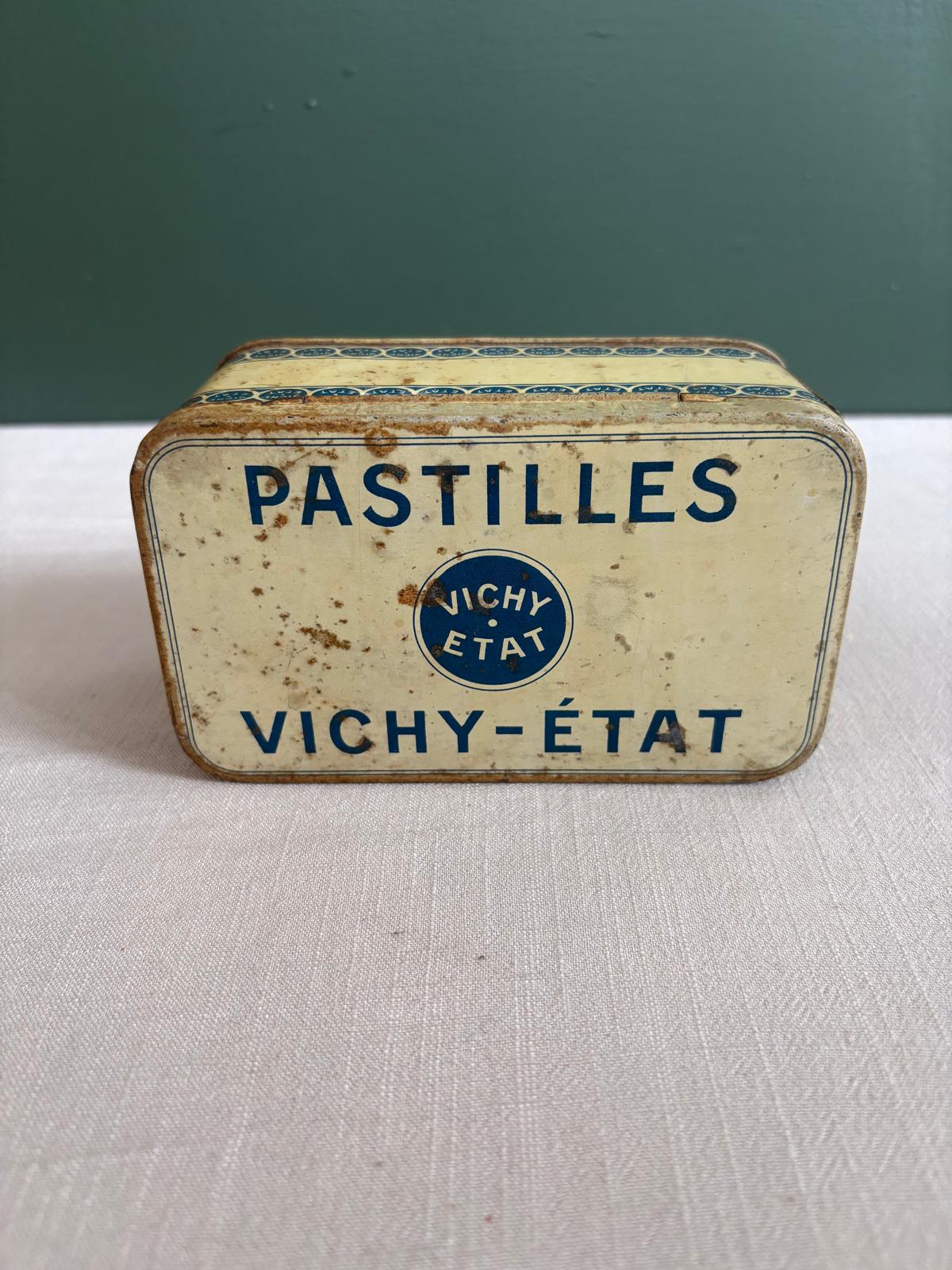 Vintage French Vichy-État Pastilles Tin