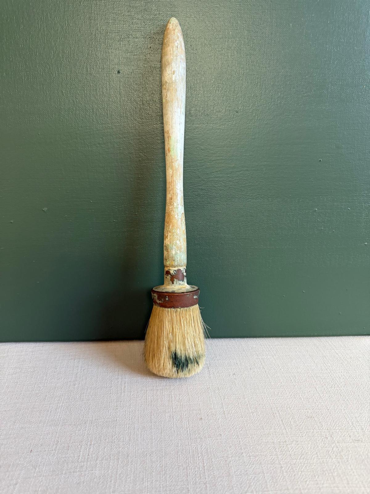 Two French Paint Brushes with Copper Ferrules