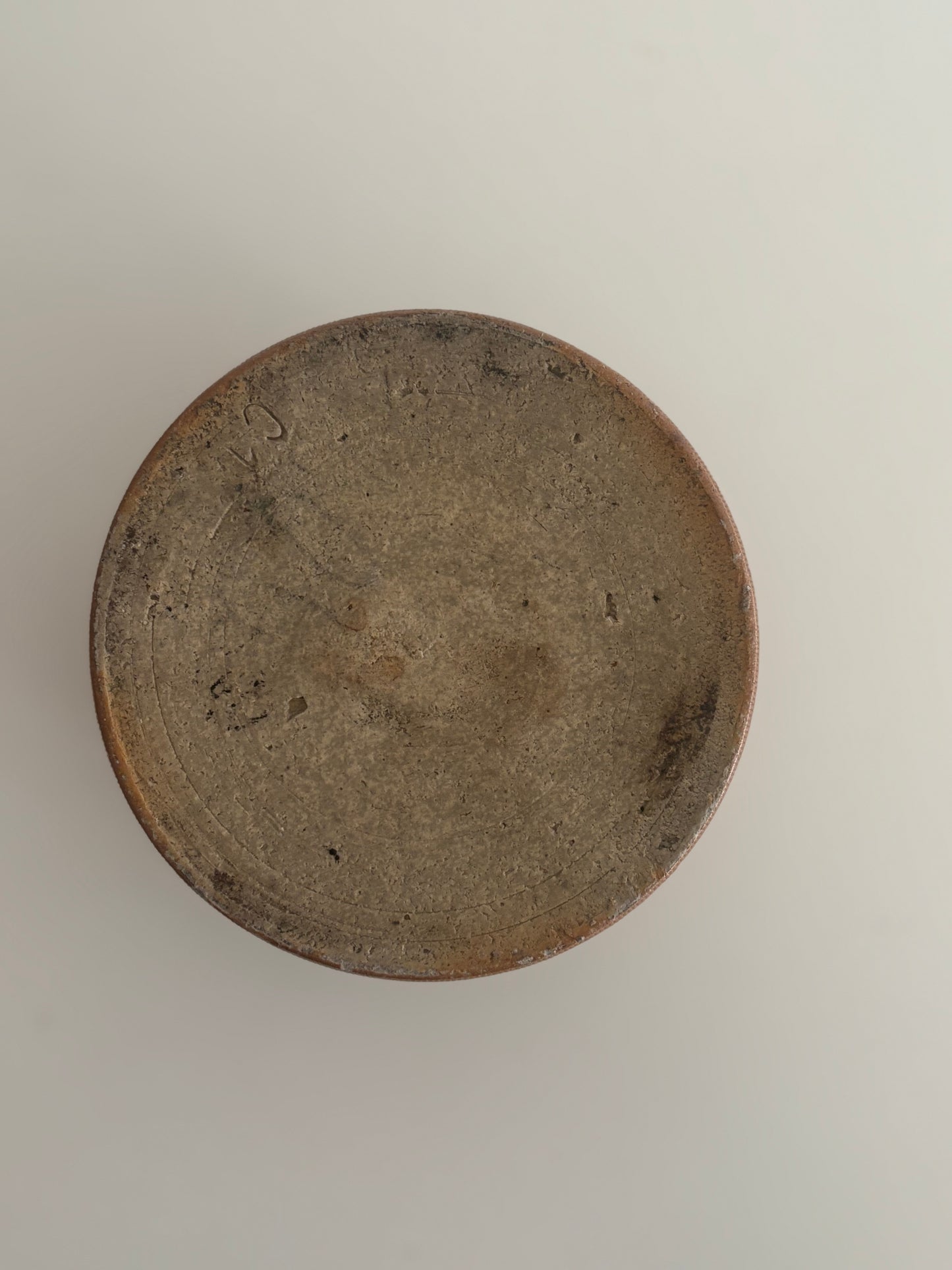 Antique French Salt Glazed Stoneware Tobacco Jar, Beauvaisis Grès Pot, Relief Daisy Decor