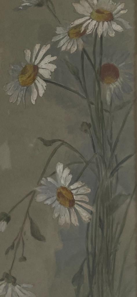 Antique Original Swiss Floral Artwork