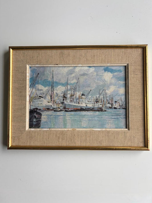 Impressionist Style Harbor Scene - Collector & Curator