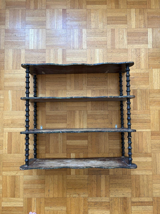 Small Scalloped Bobbin Shelf - Collector & Curator