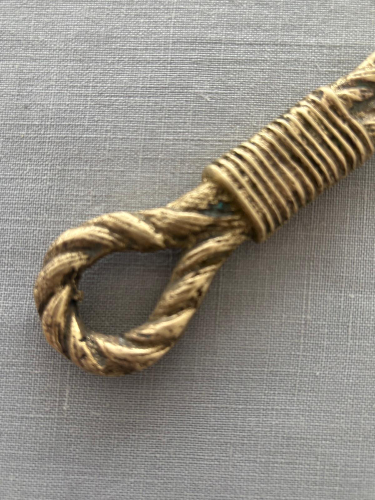 Vintage Brass Rope Bottle Opener - Collector & Curator