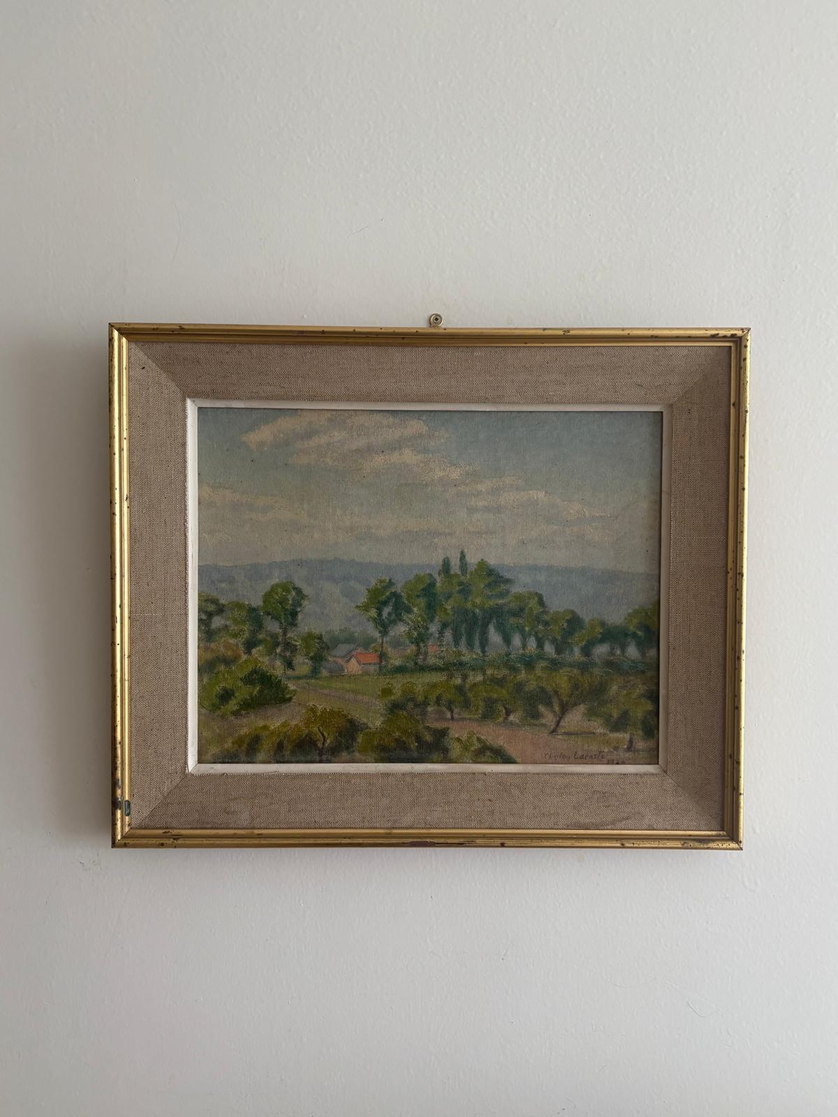 Vue de campagne, Charles Lacaste, 1930s - Collector & Curator