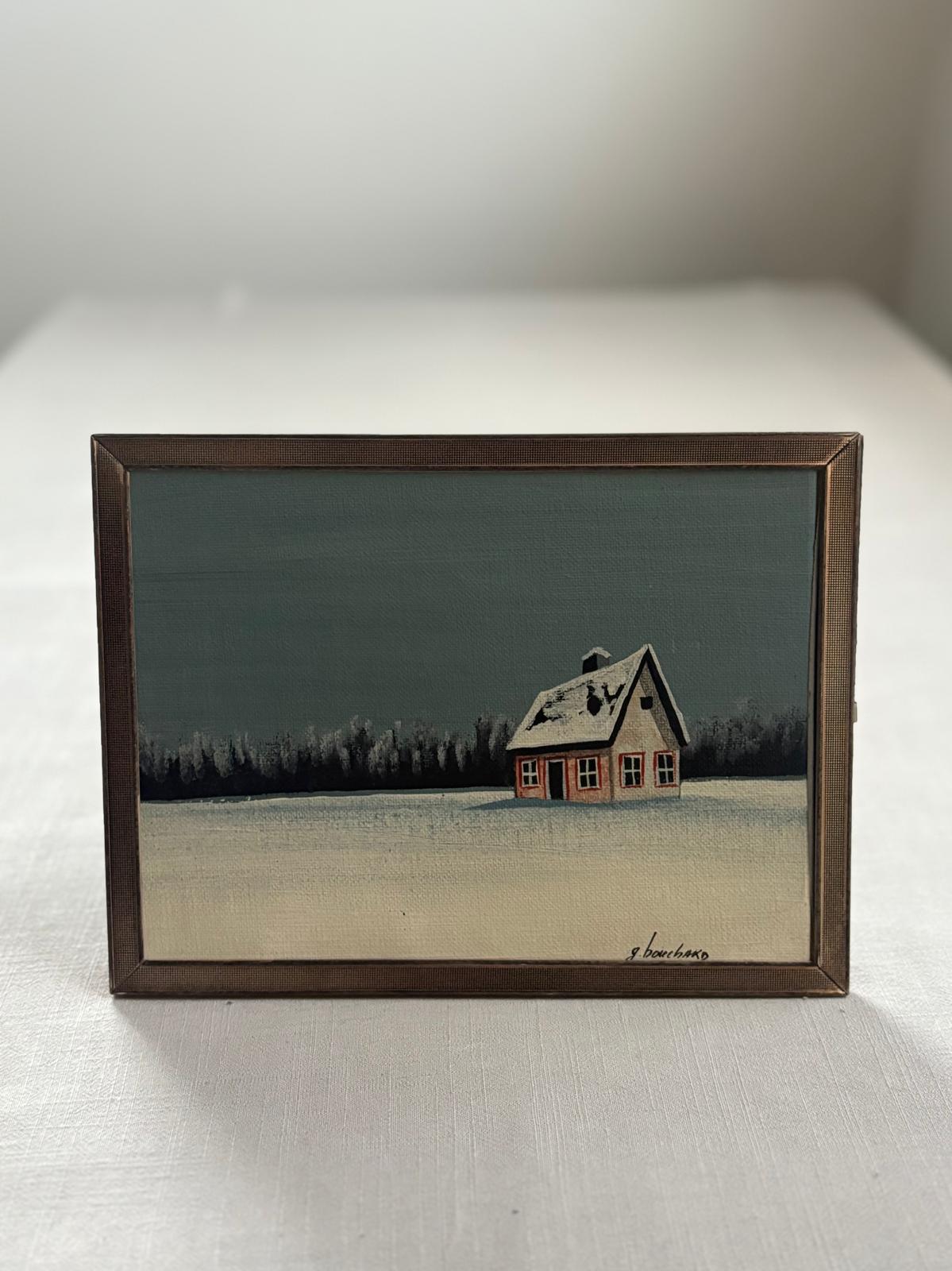 Winter Cabin Landscape