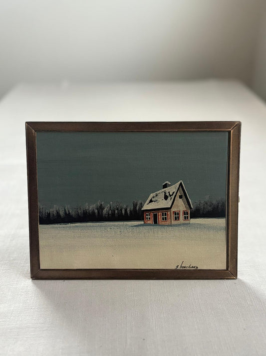 Winter Cabin Landscape
