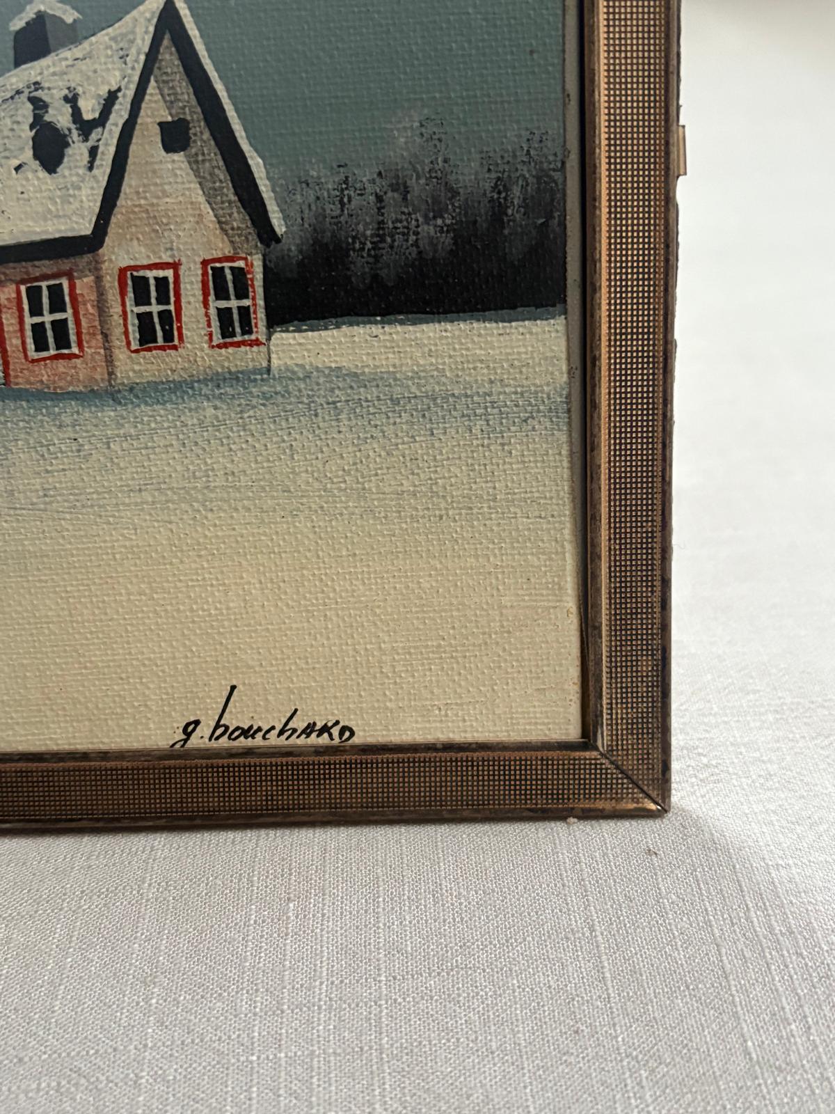 Winter Cabin Landscape