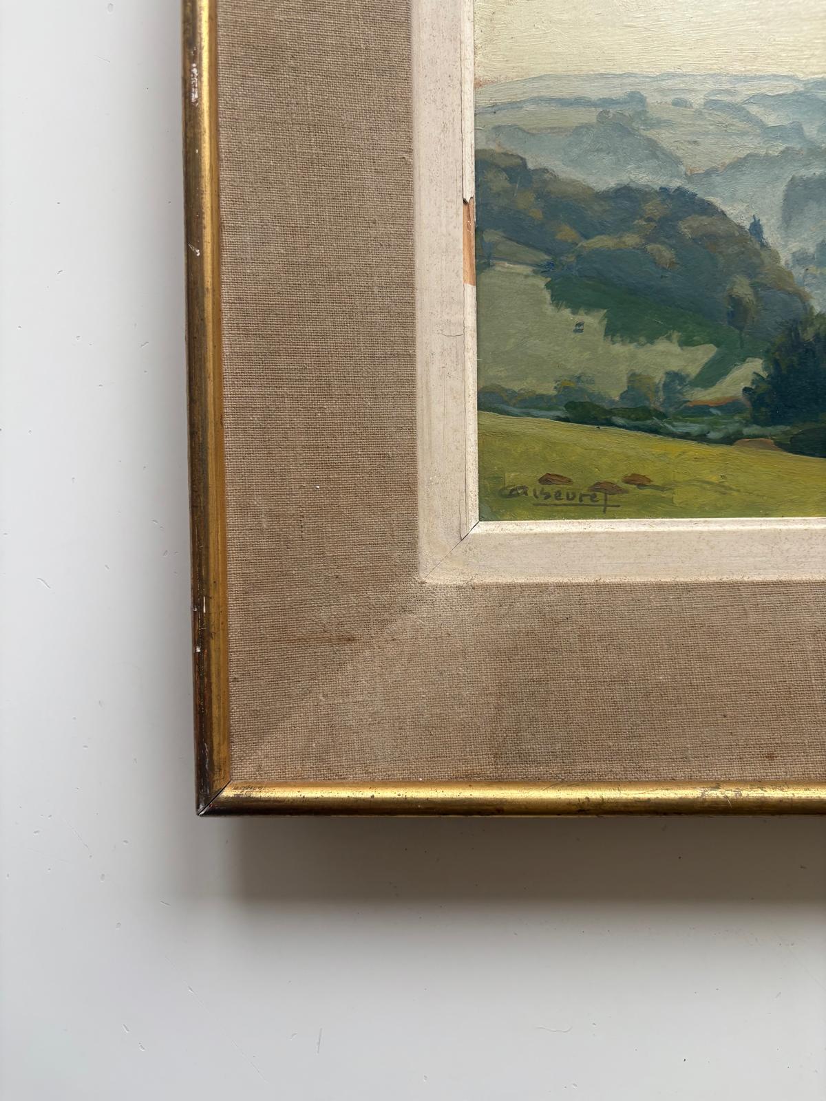 André Beuret Signed Oil on Board Landscape (French School, c. 1900) - Collector & Curator