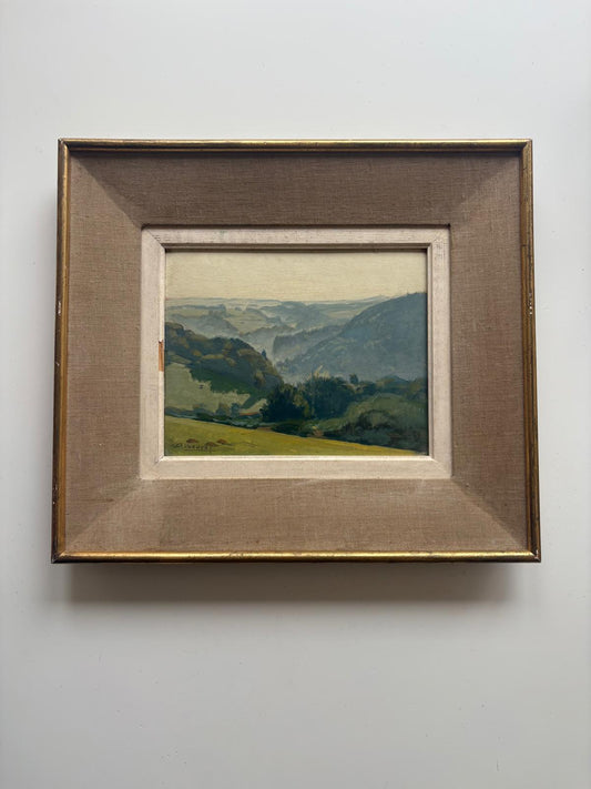 André Beuret Signed Oil on Board Landscape (French School, c. 1900) - Collector & Curator