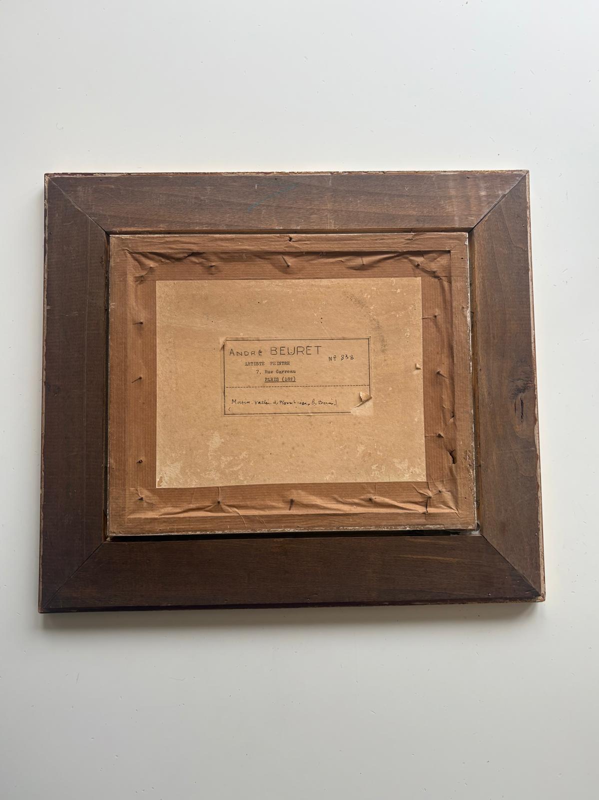 André Beuret Signed Oil on Board Landscape (French School, c. 1900) - Collector & Curator