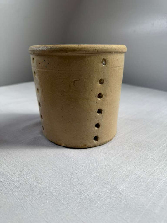 French Stoneware Faisselle Cheese Mold Draining Pottery - Collector & Curator