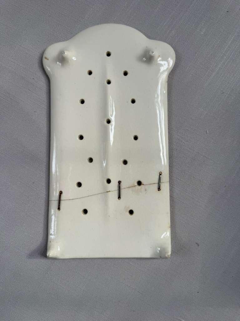 Antique Ceramic Drip Tray Hand Painted Underwater Scene  (Staples) - Collector & Curator