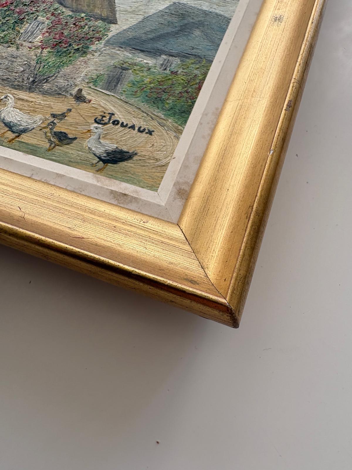 Thatched Stone Cottage with Hens & Ducks - Collector & Curator