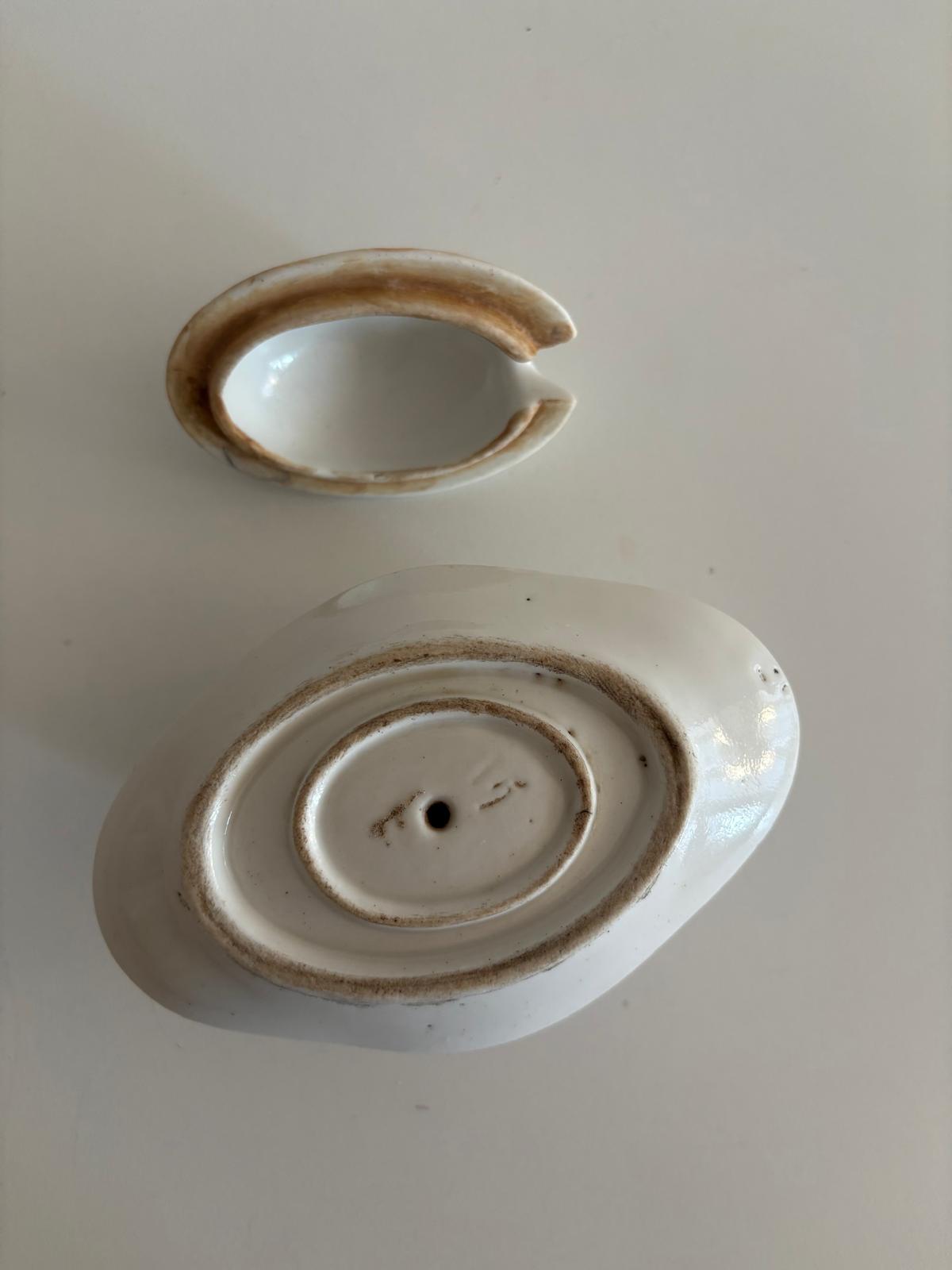 French Mustard Pot with Underplate - Collector & Curator