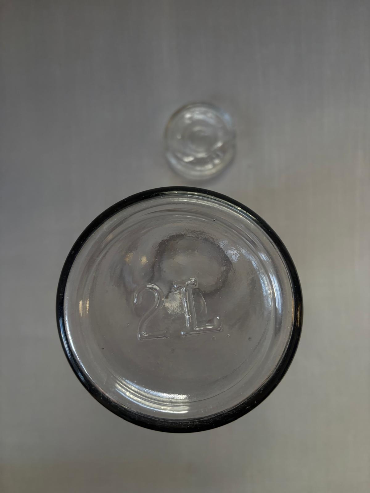 French L’Ideale 2L Clear Glass Storage Jar - Collector & Curator