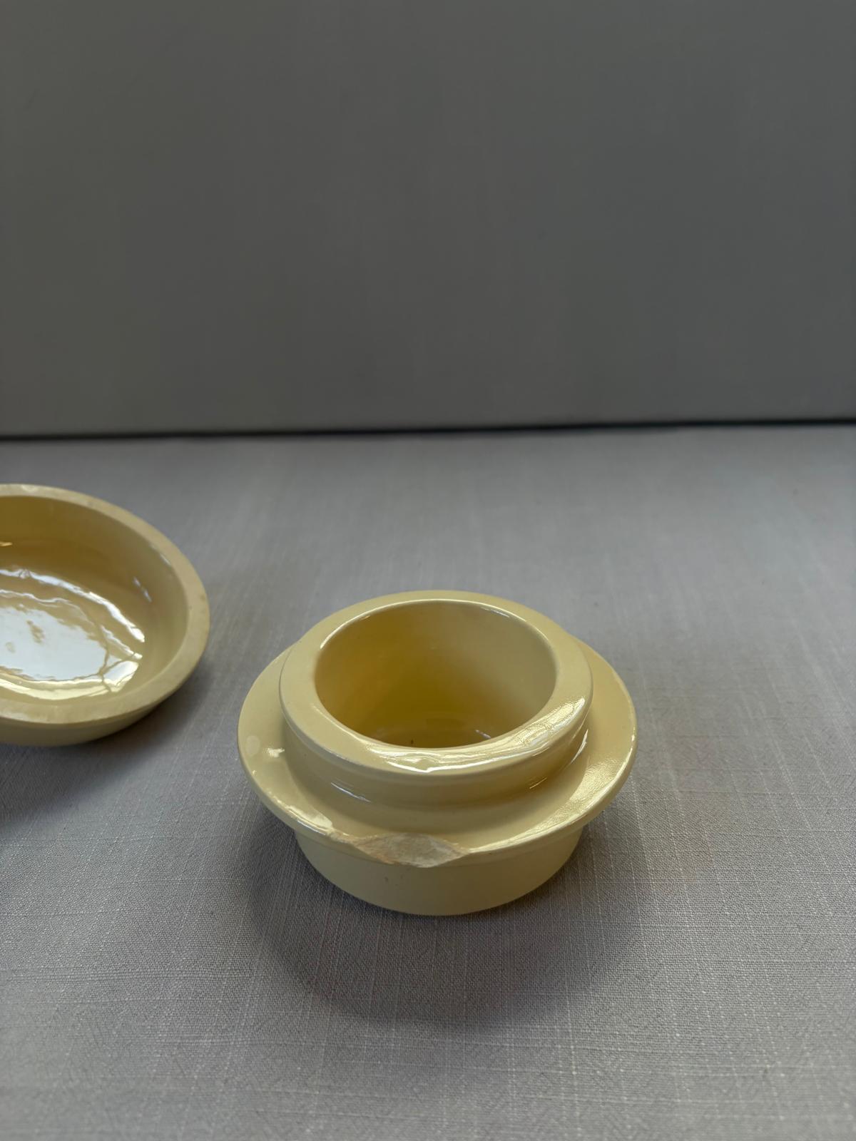 Simplex French Yellow Ceramic Covered Terrine - Collector & Curator