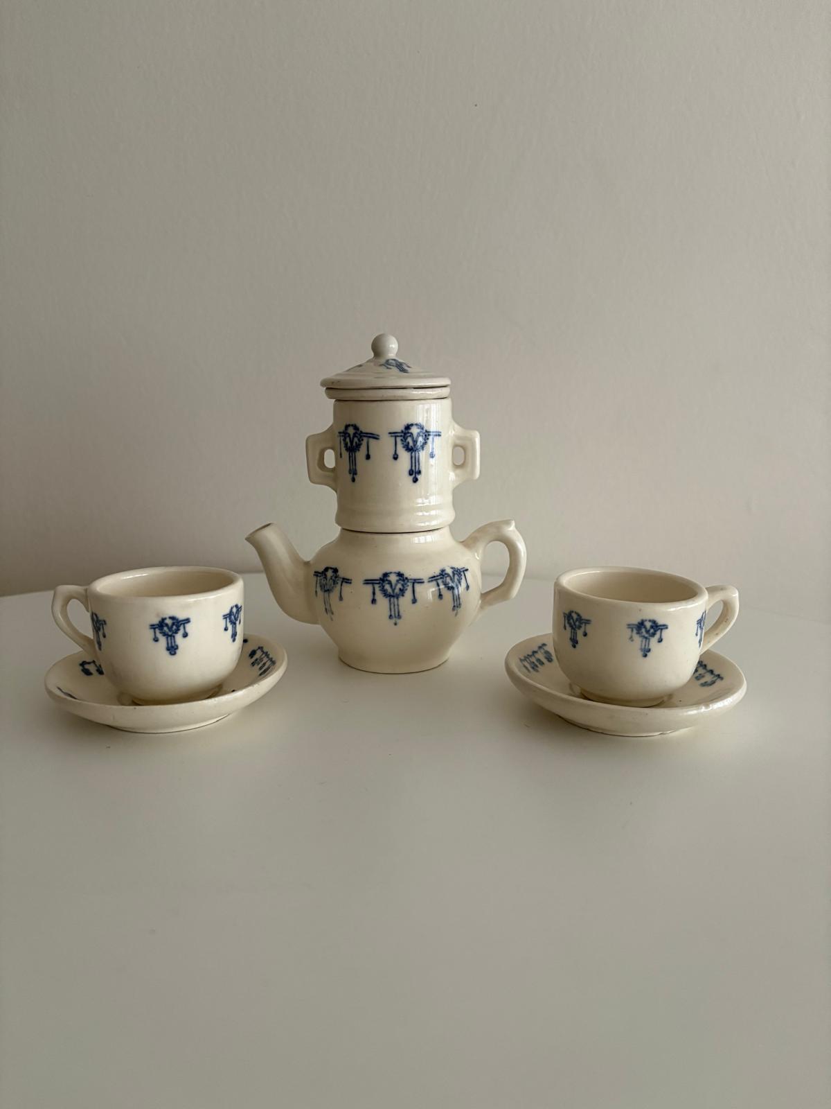 St Uze Miniature Porcelain Tea Set - Collector & Curator