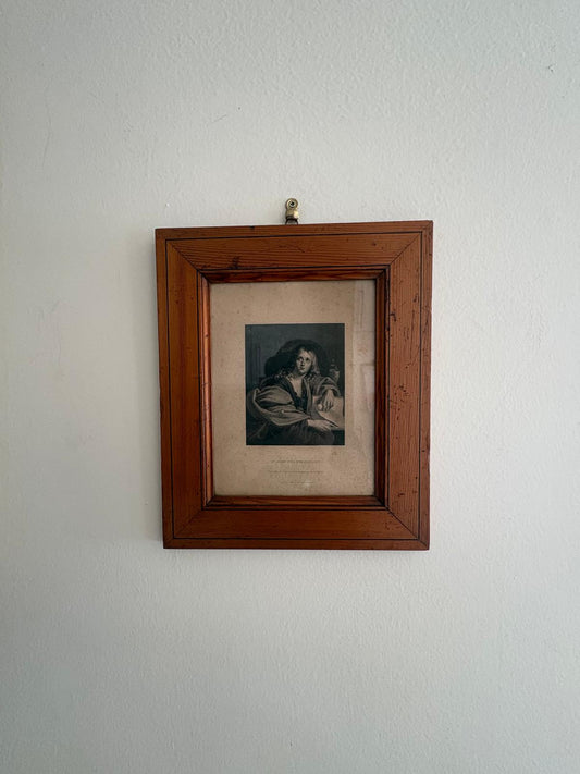 Antique 1838 St. John the Evangelist Engraving, Eugène Vader Lithograph, Majolica Lily Plates