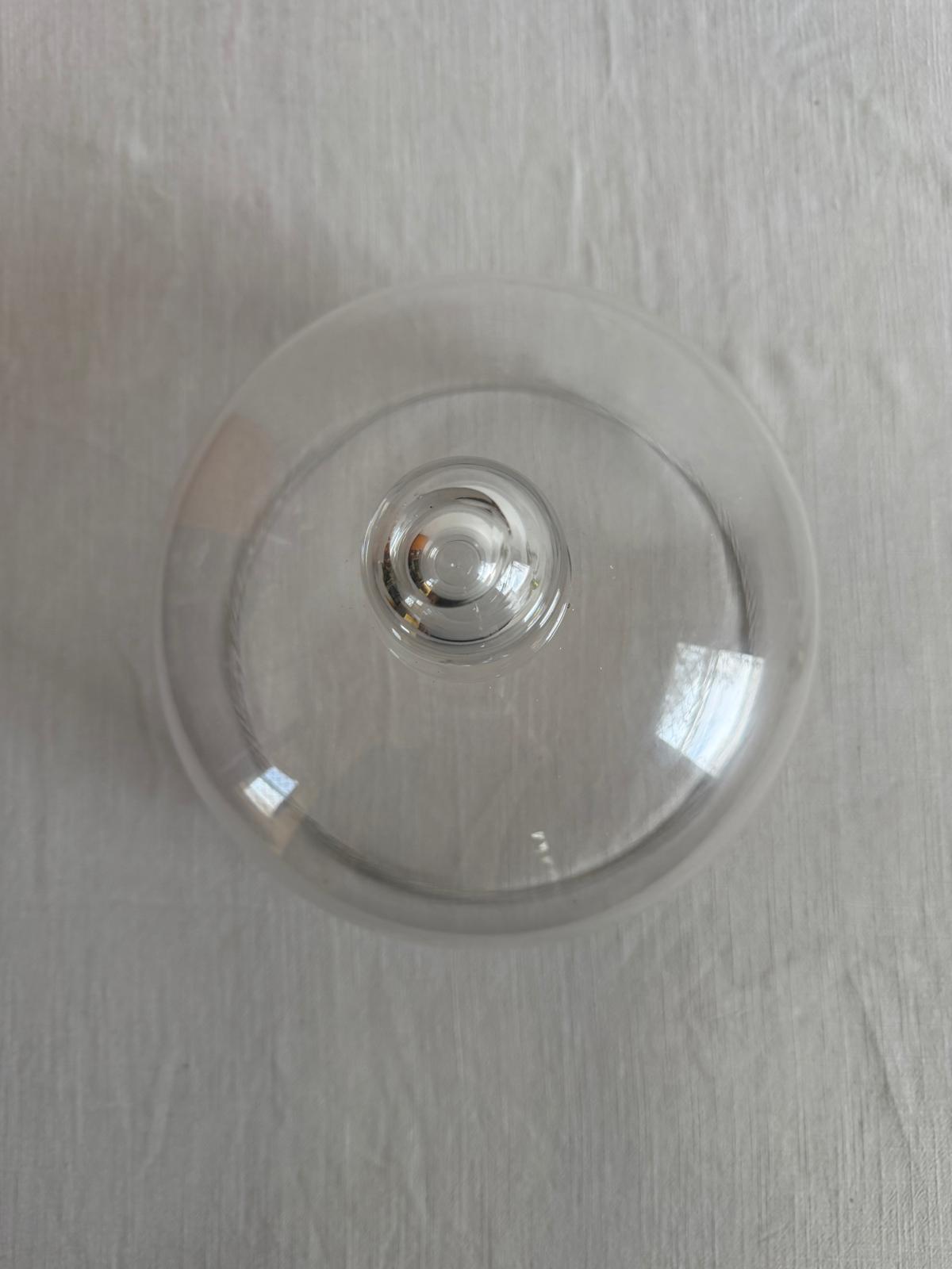 Antique French Glass Cloche Dome with Knob Handle, - Collector & Curator