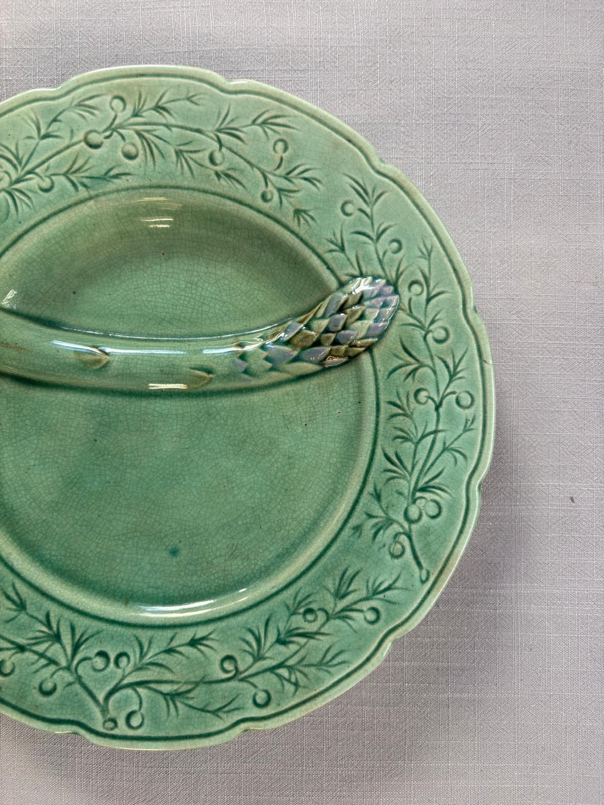 Lily of the Valley Plates, Asparagus Plate, Gien Oyster Plate - Collector & Curator