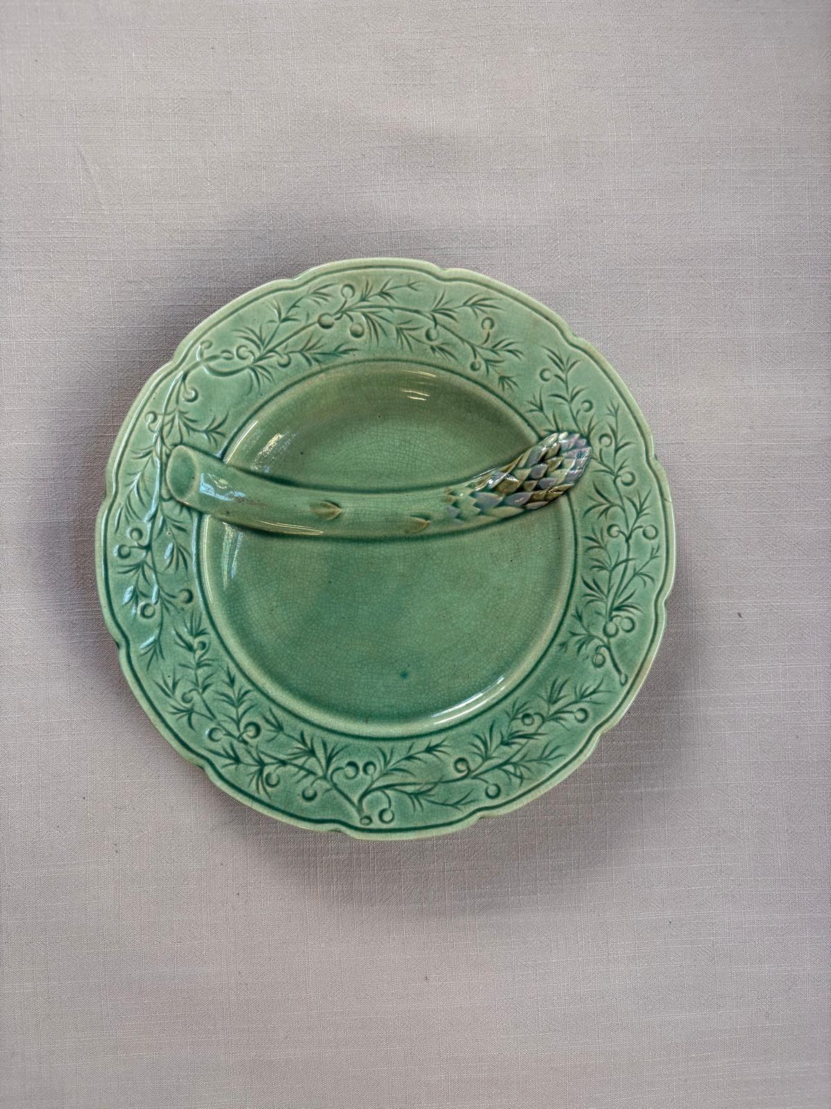 Lily of the Valley Plates, Asparagus Plate, Gien Oyster Plate - Collector & Curator