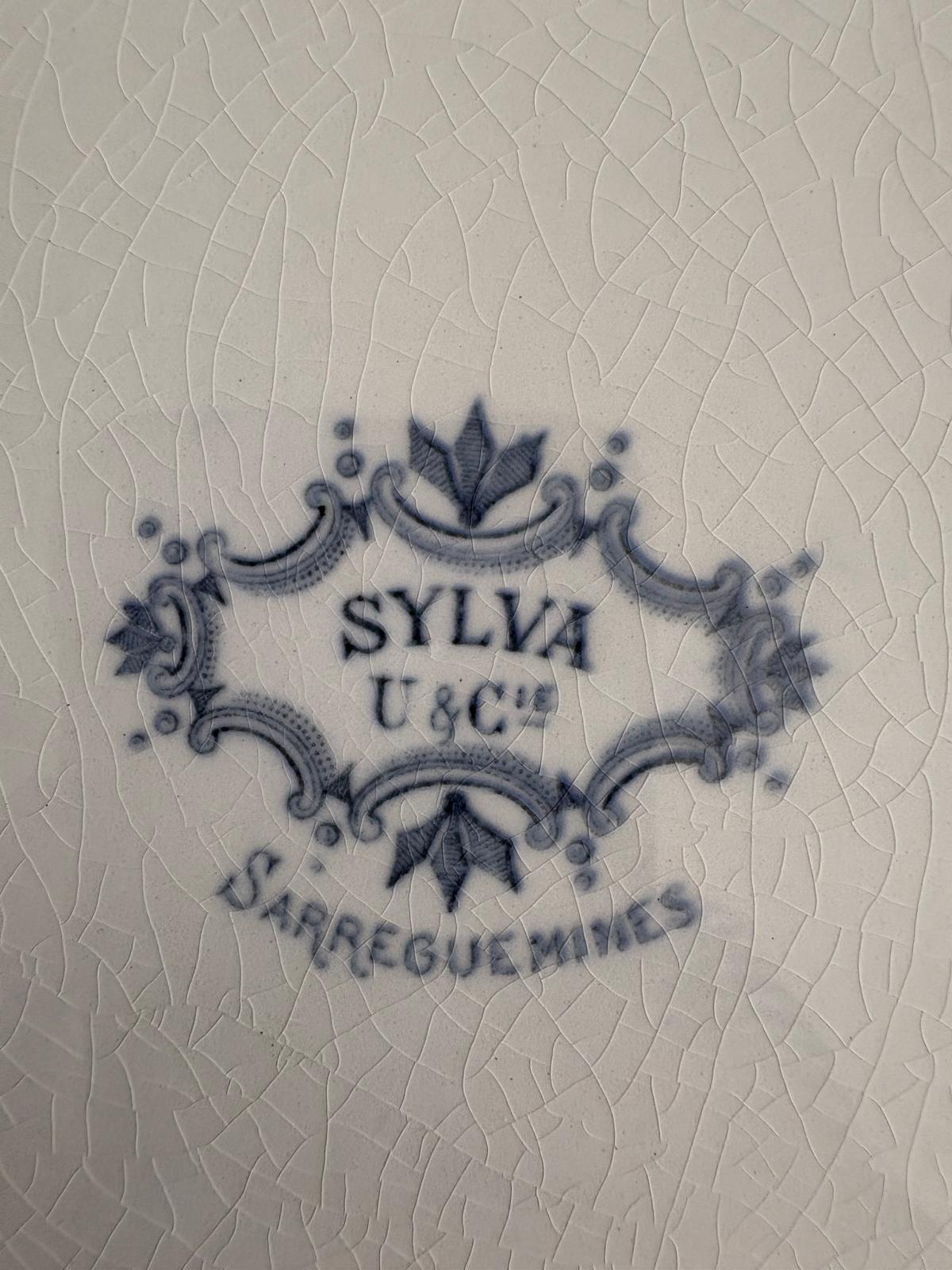 Antique Sarreguemines “Sylva” U&C Plate "B" - Collector & Curator