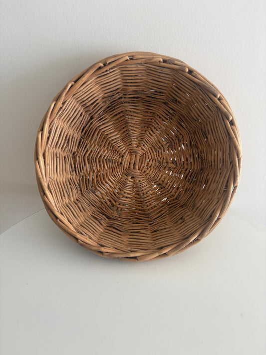 Two Vintage French Wicker Bread Basket - Collector & Curator