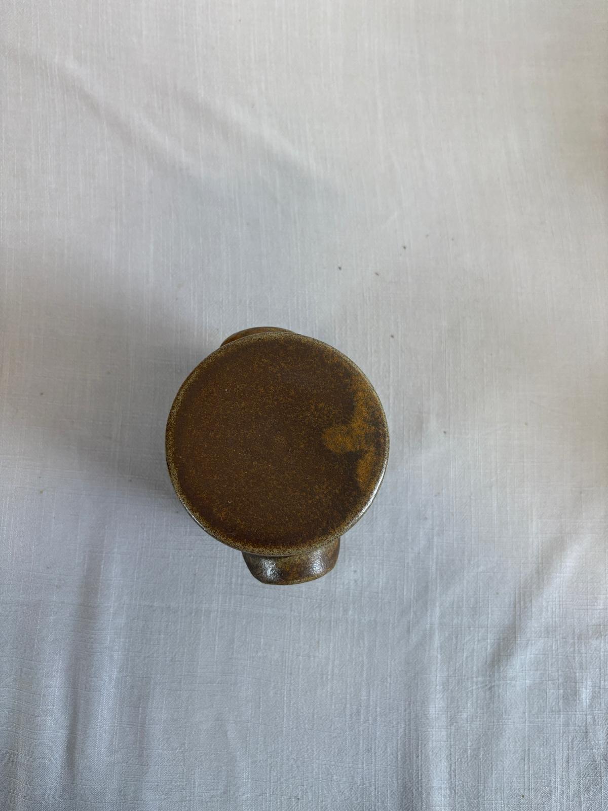 Vintage French Confit Pot Lidded Stoneware Jar - Collector & Curator