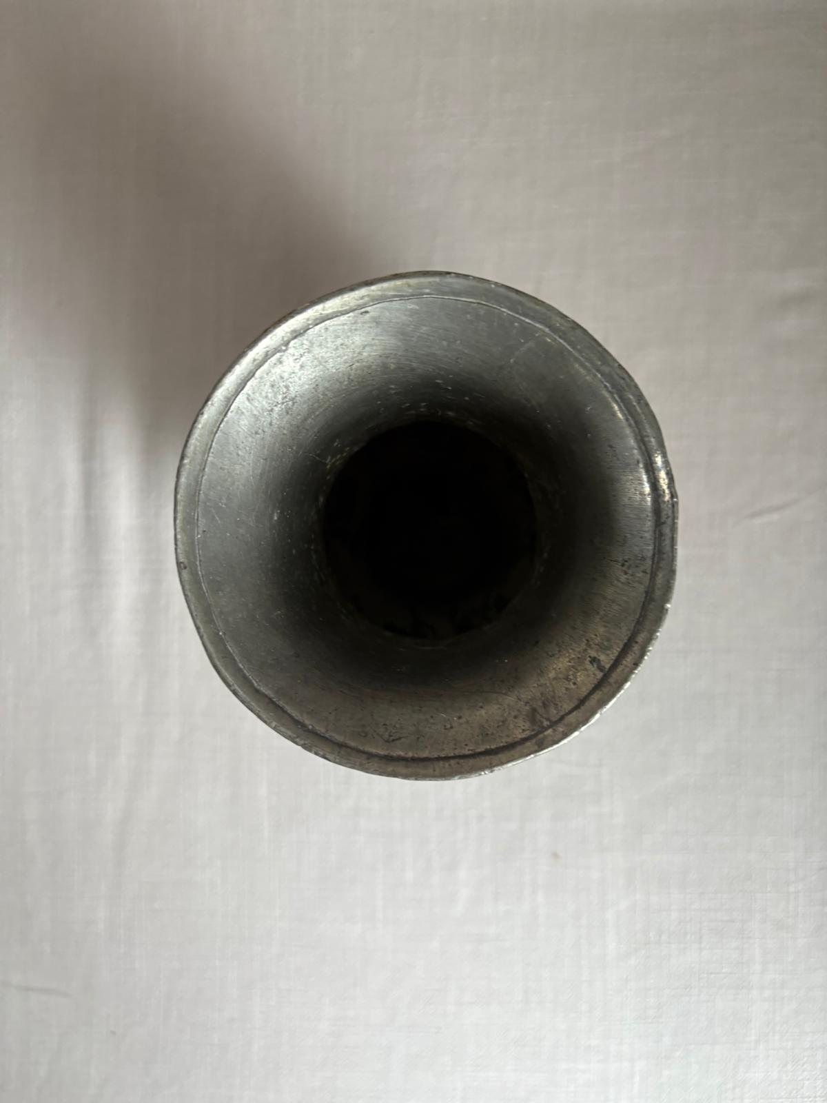 Vintage French Pewter Baluster Vase - Collector & Curator