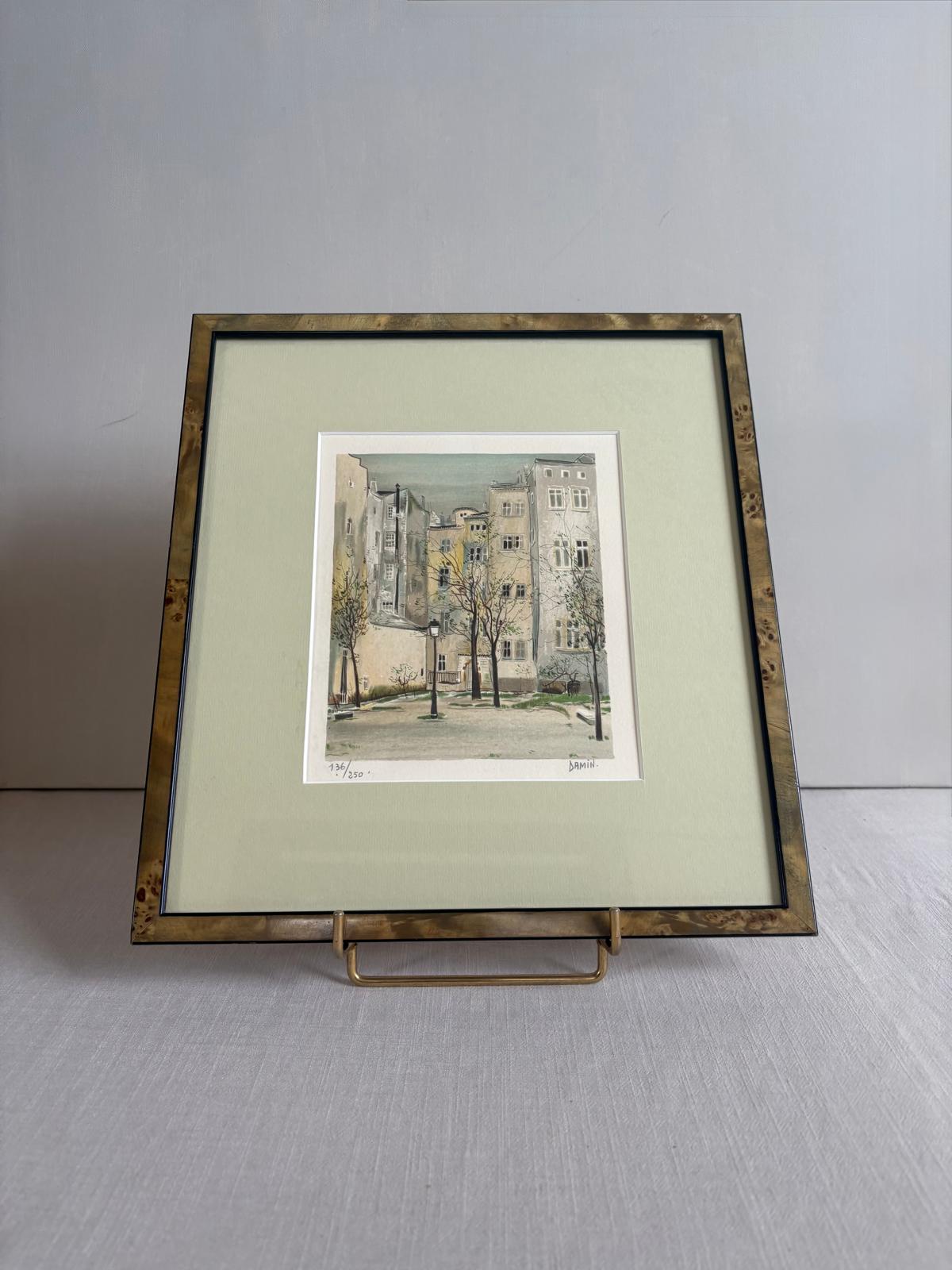 Limited Edition Paris Courtyard Print, Signed & Numbered (136/250), Pansy Choisy Le Roi Plate - Collector & Curator