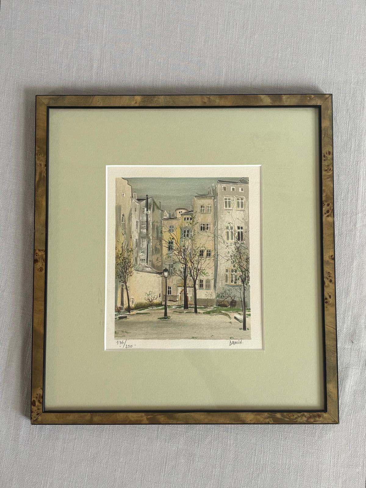 Limited Edition Paris Courtyard Print, Signed & Numbered (136/250), Pansy Choisy Le Roi Plate - Collector & Curator