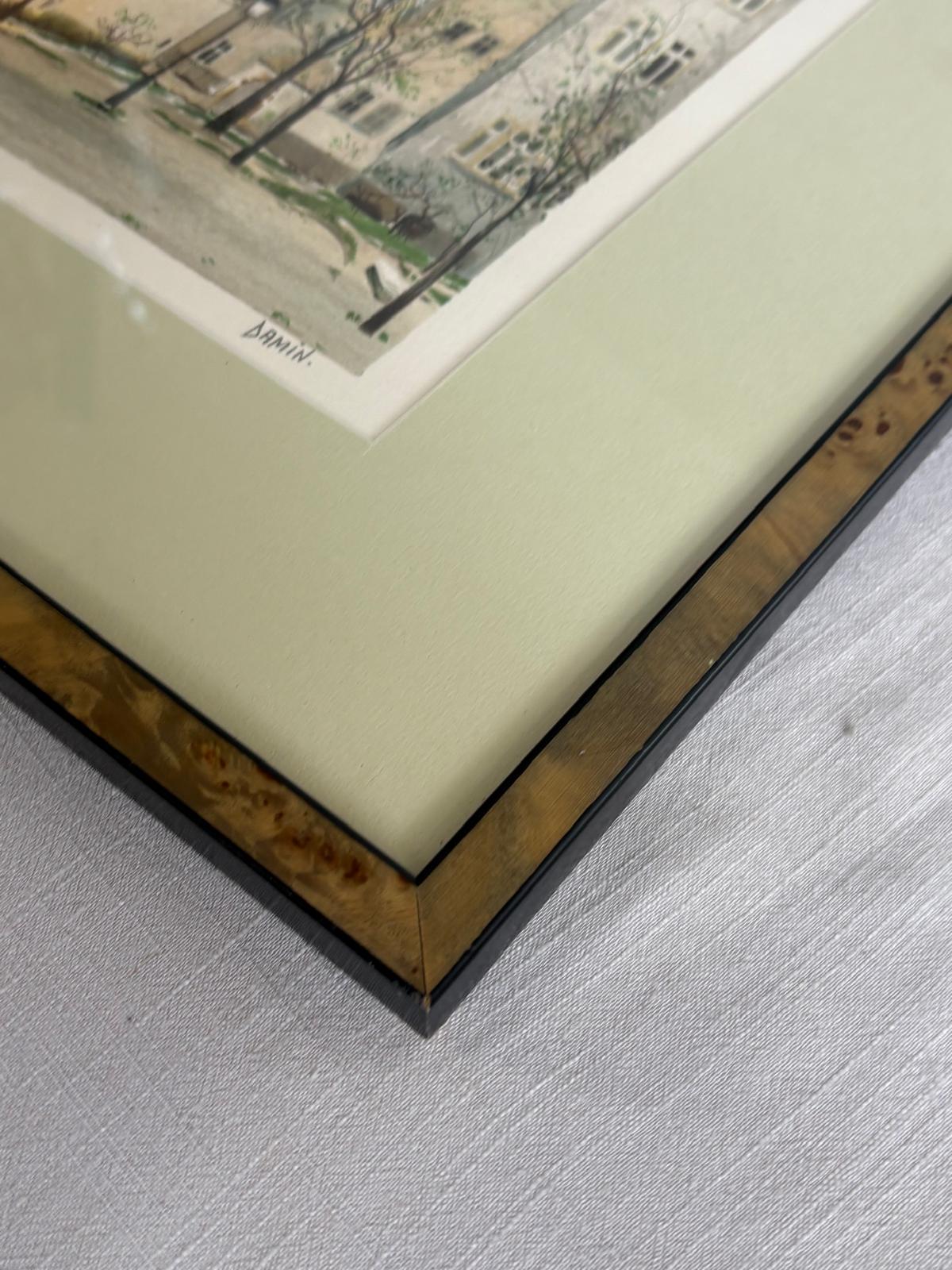 Limited Edition Paris Courtyard Print, Signed & Numbered (136/250), Pansy Choisy Le Roi Plate - Collector & Curator
