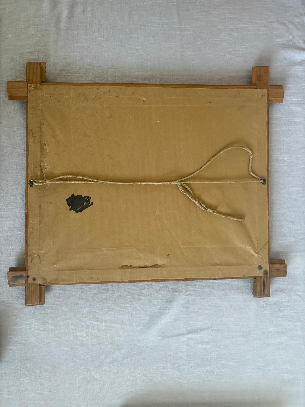 Antique Tramp Art Frame Hand Carved Wood - Collector & Curator
