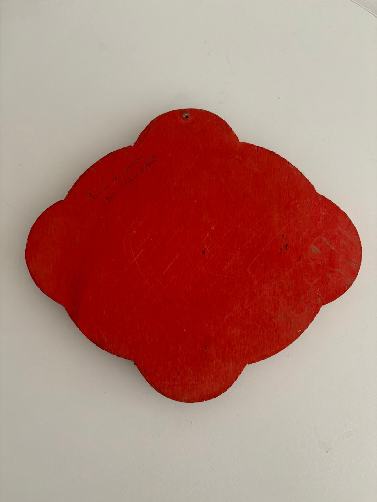 Vintage French Scalloped Quatrefoil Seashell Mirror