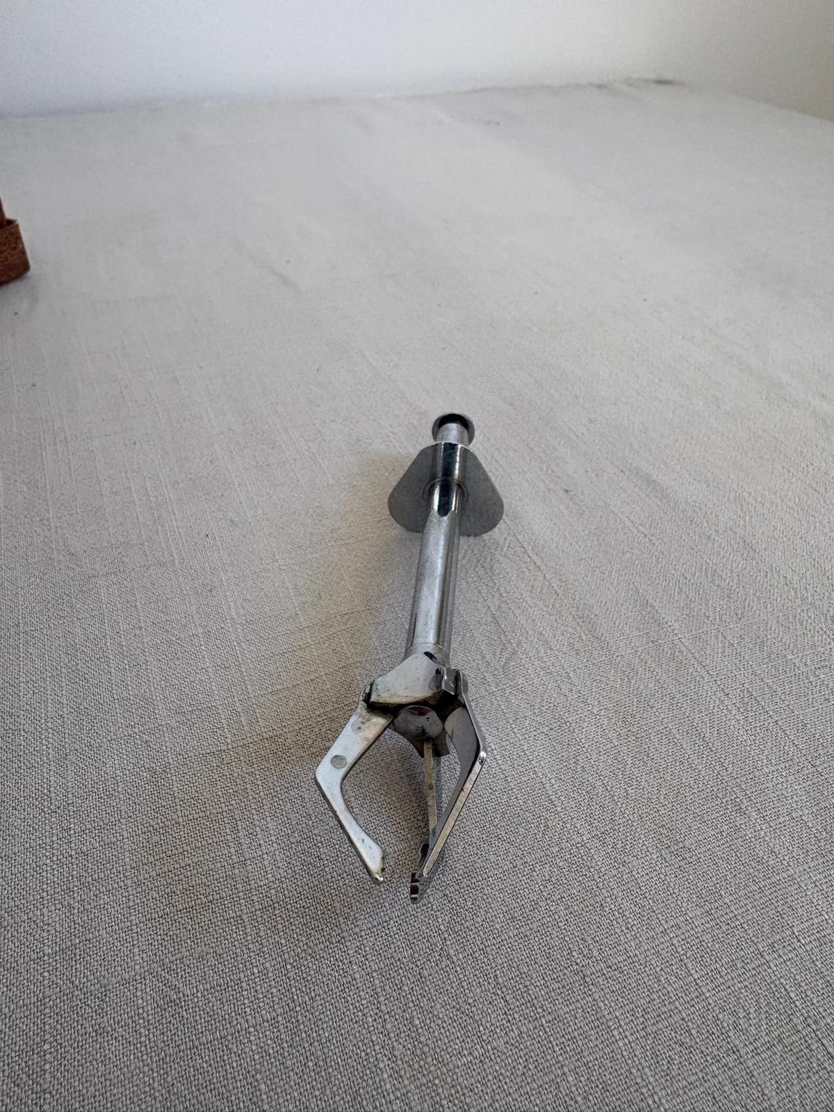 French Vintage Chrome Ice Tongs - Collector & Curator