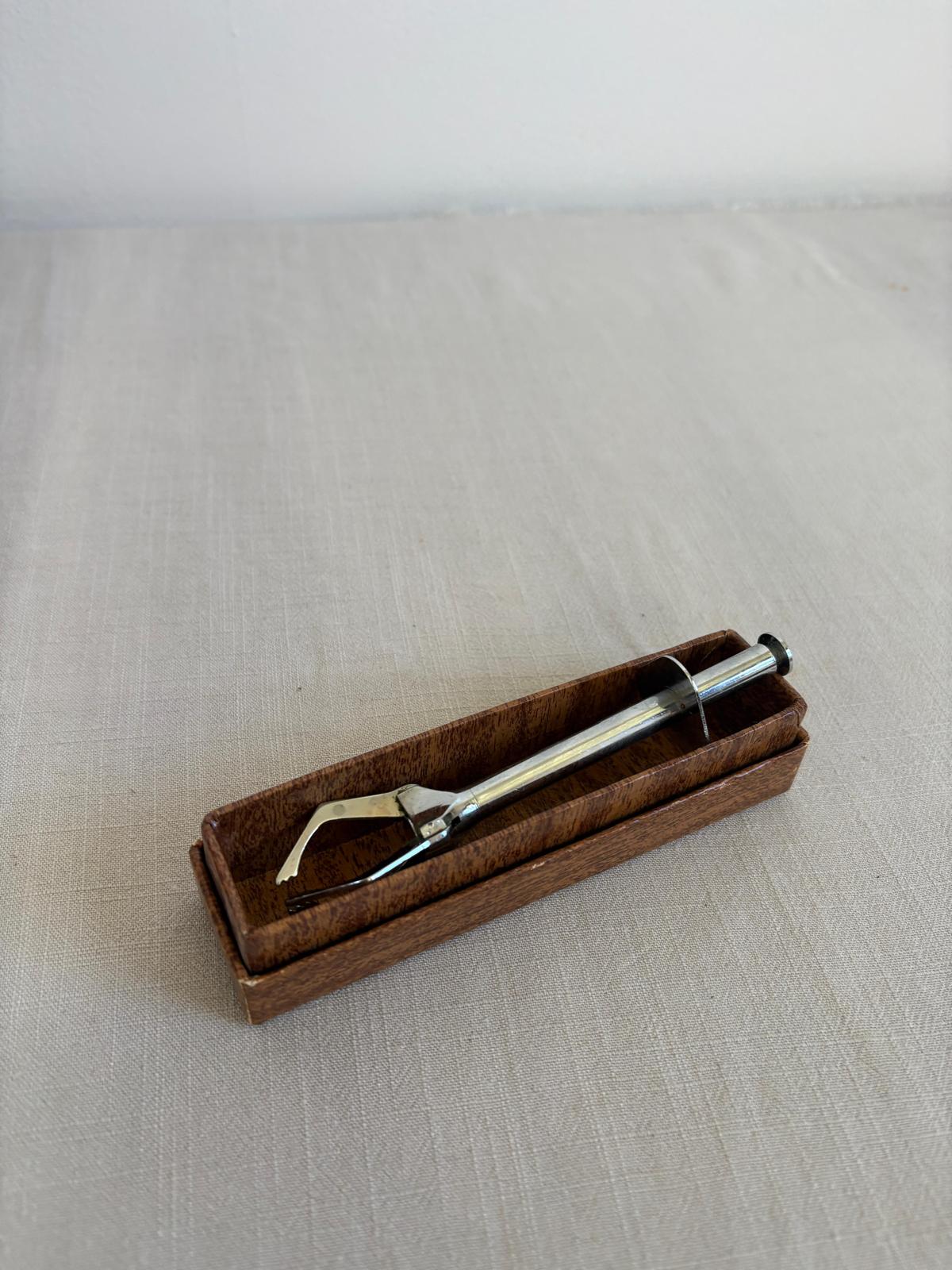 French Vintage Chrome Ice Tongs - Collector & Curator