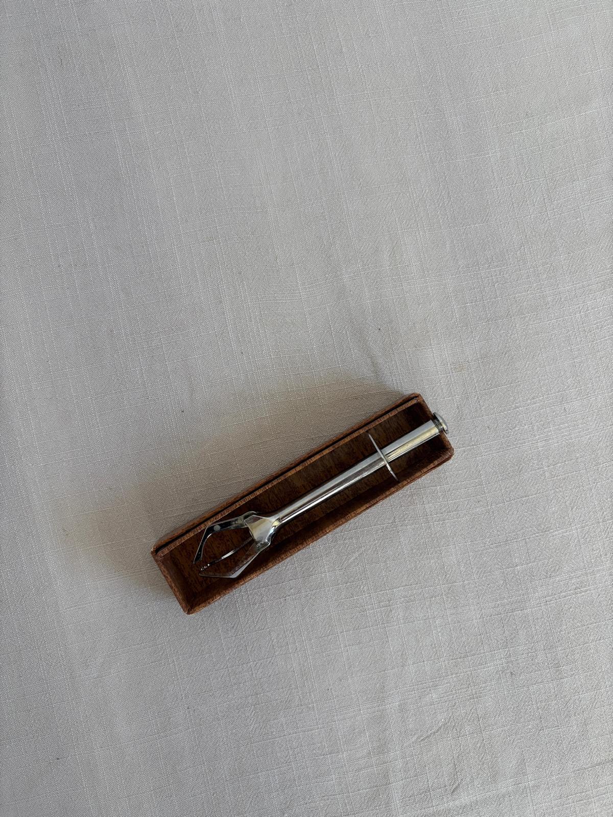 French Vintage Chrome Ice Tongs - Collector & Curator
