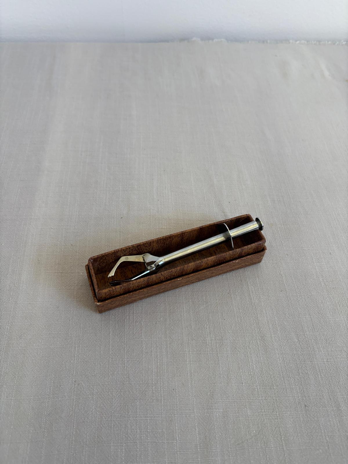 French Vintage Chrome Ice Tongs - Collector & Curator