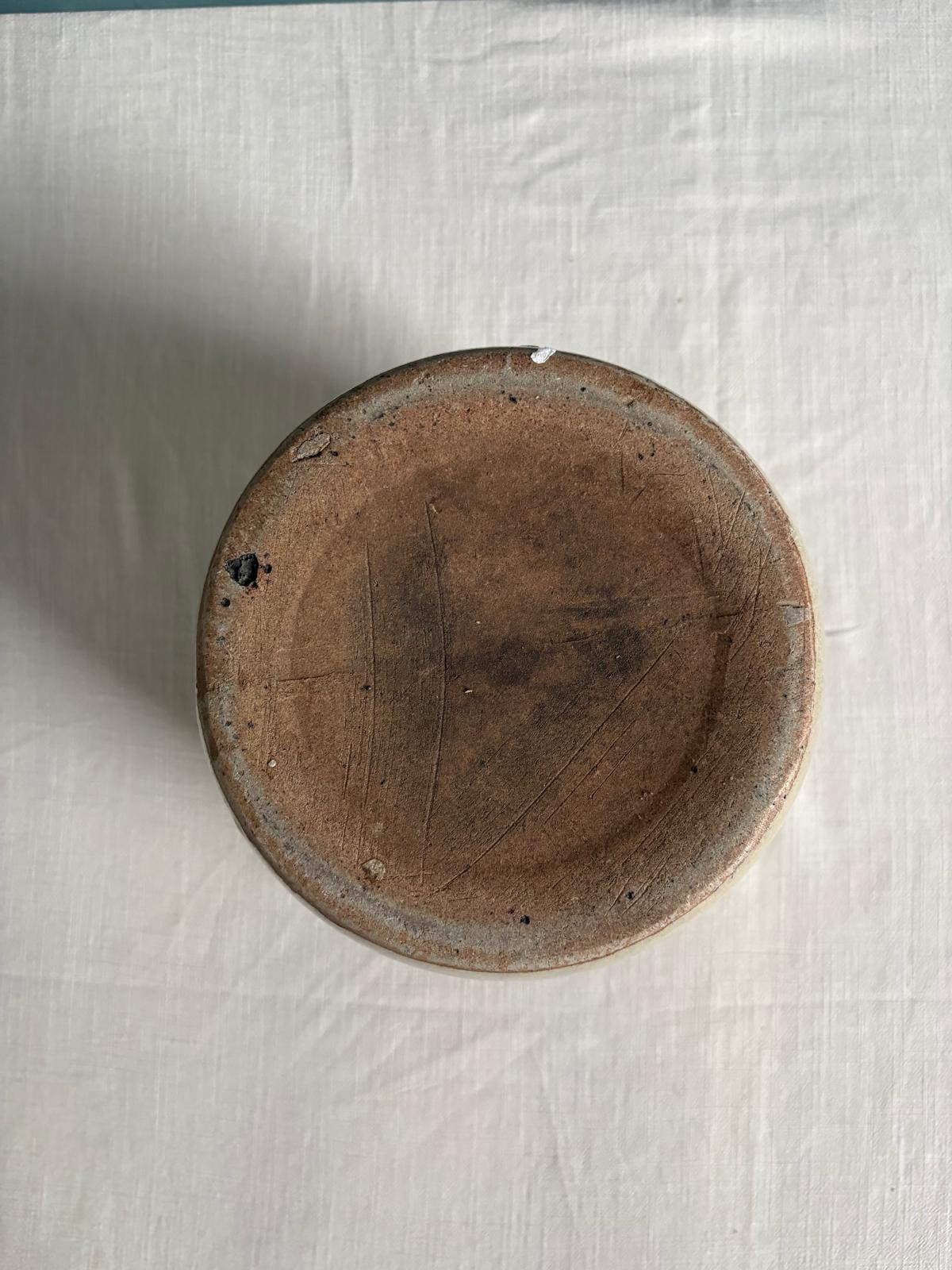 Vintage French Glazed Stoneware Confit Pot - Collector & Curator