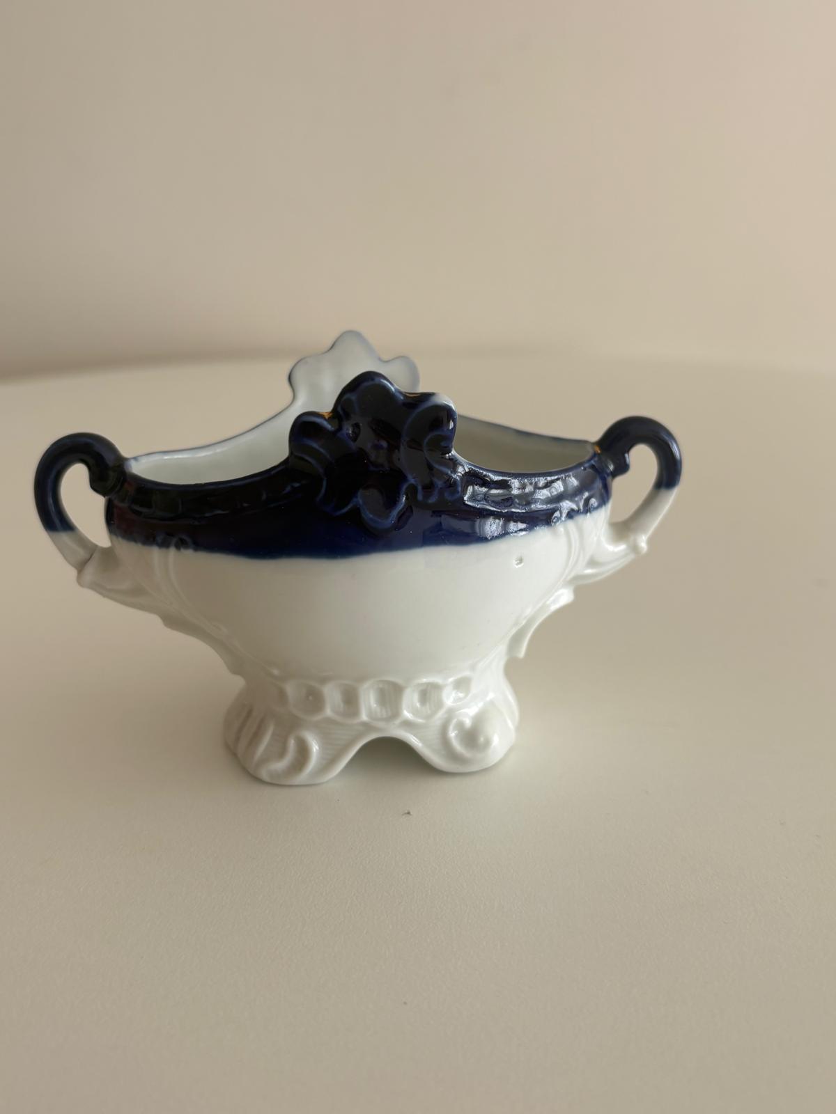Antique Imari Style Porcelain Bowl with Handles