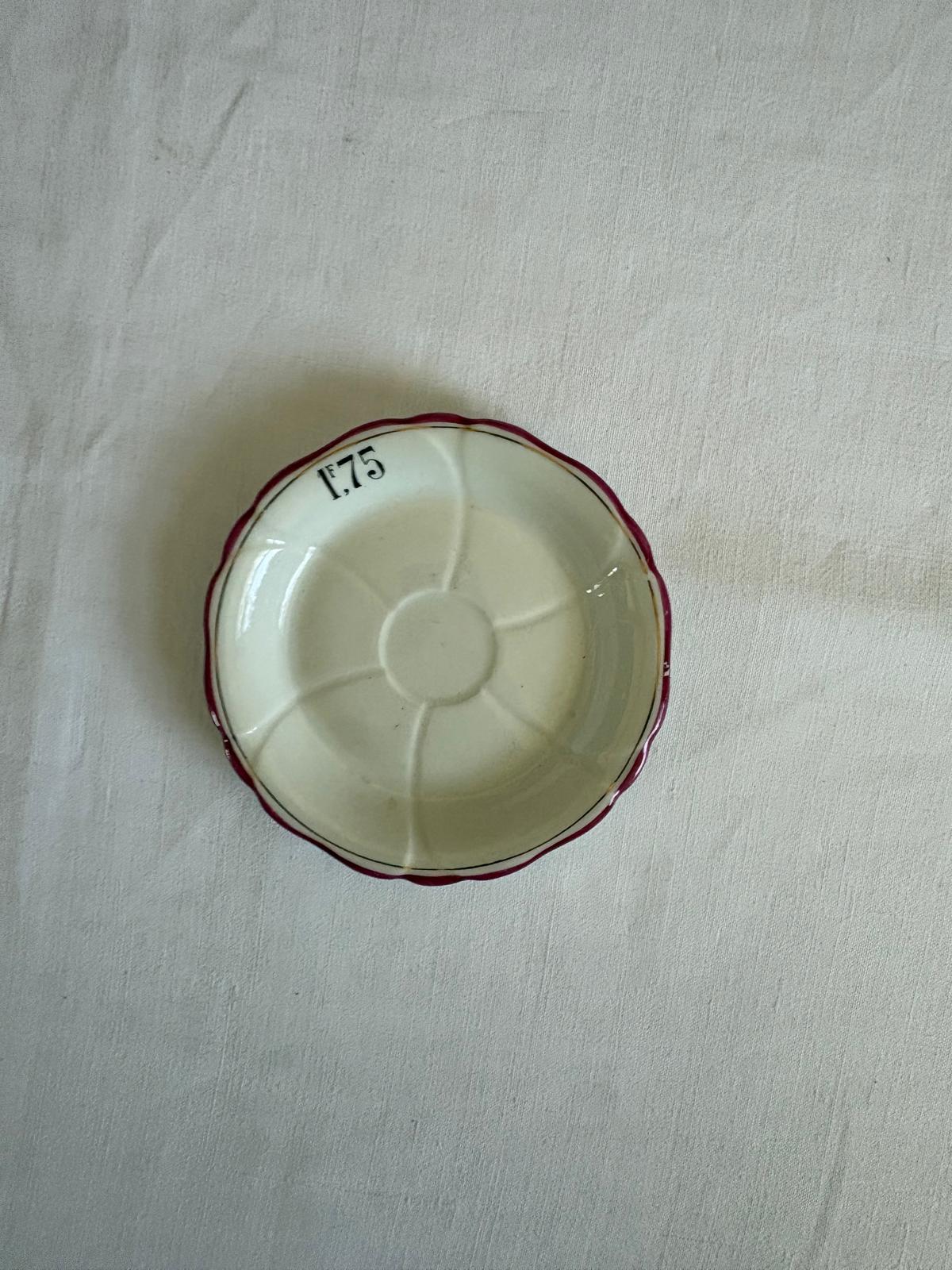 Antique French Limoges Absinthe Saucer 1F75 - Collector & Curator