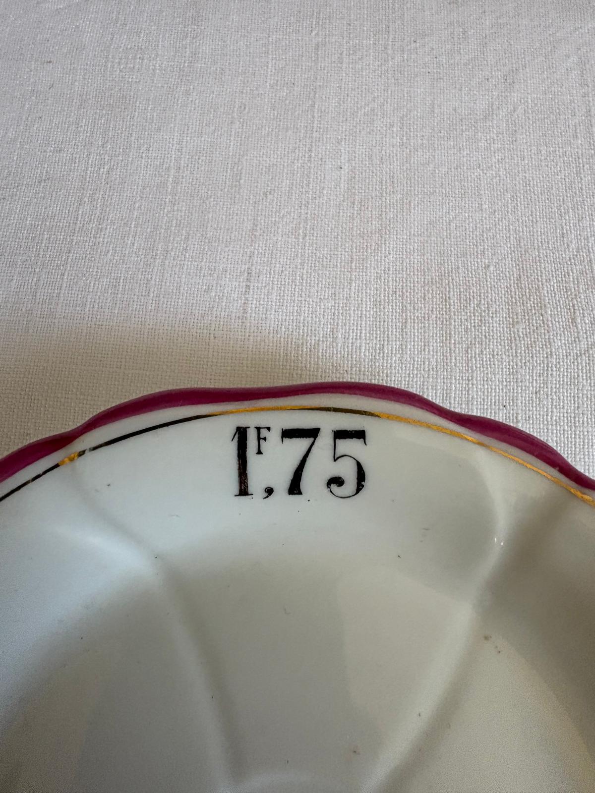 Antique French Limoges Absinthe Saucer 1F75 - Collector & Curator