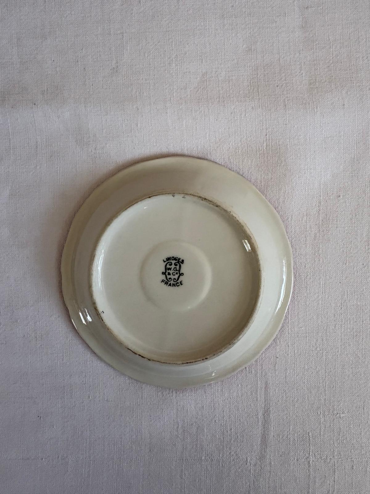 Antique French Limoges Absinthe Saucer 1F75 - Collector & Curator
